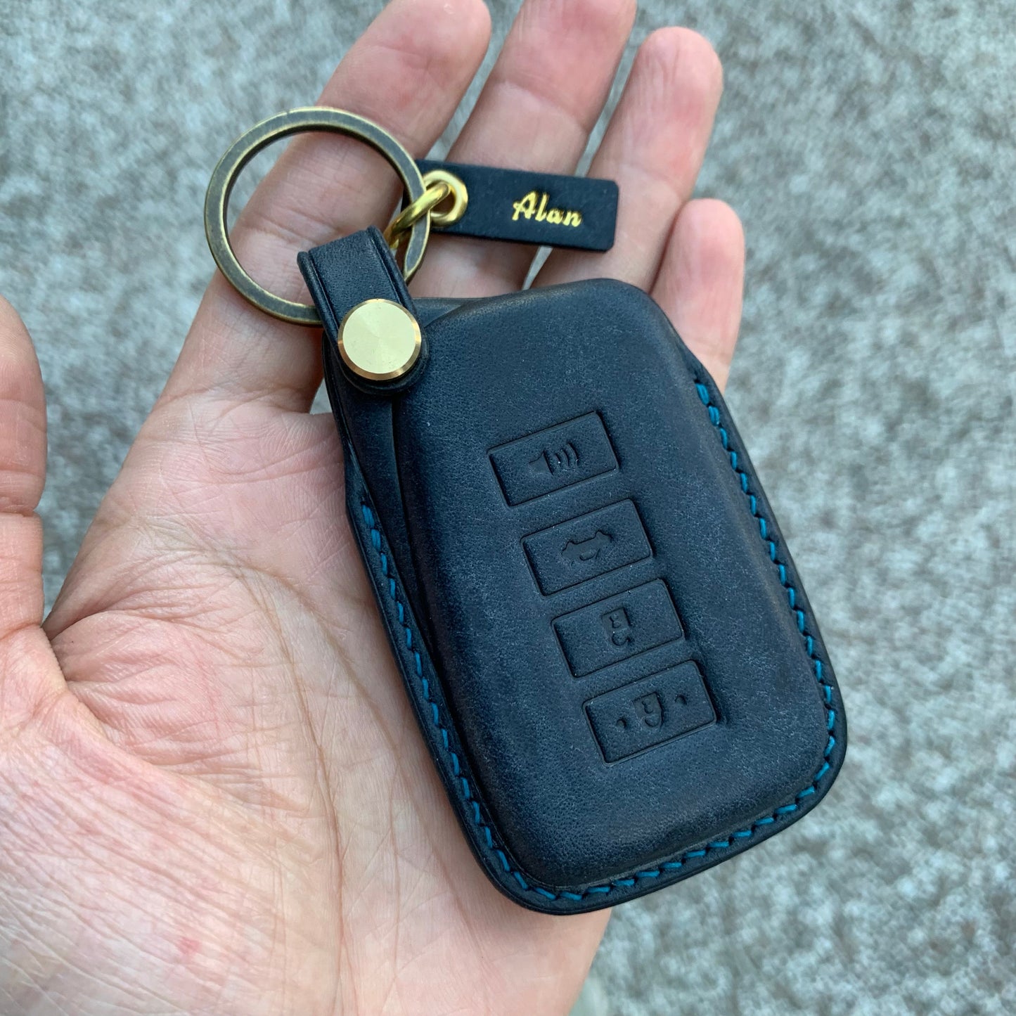 Lexus key fob cover, Pueblo leather