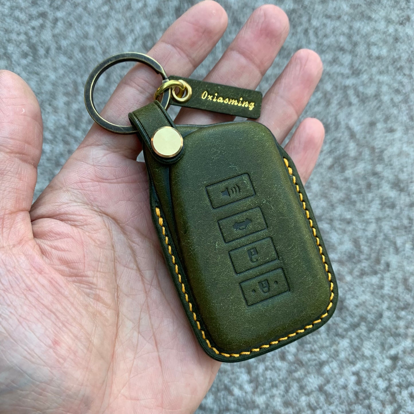 Lexus key fob cover, Pueblo leather