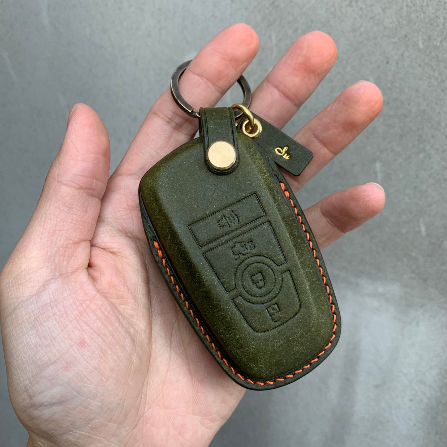 Ford key fob cover, Pueblo leather