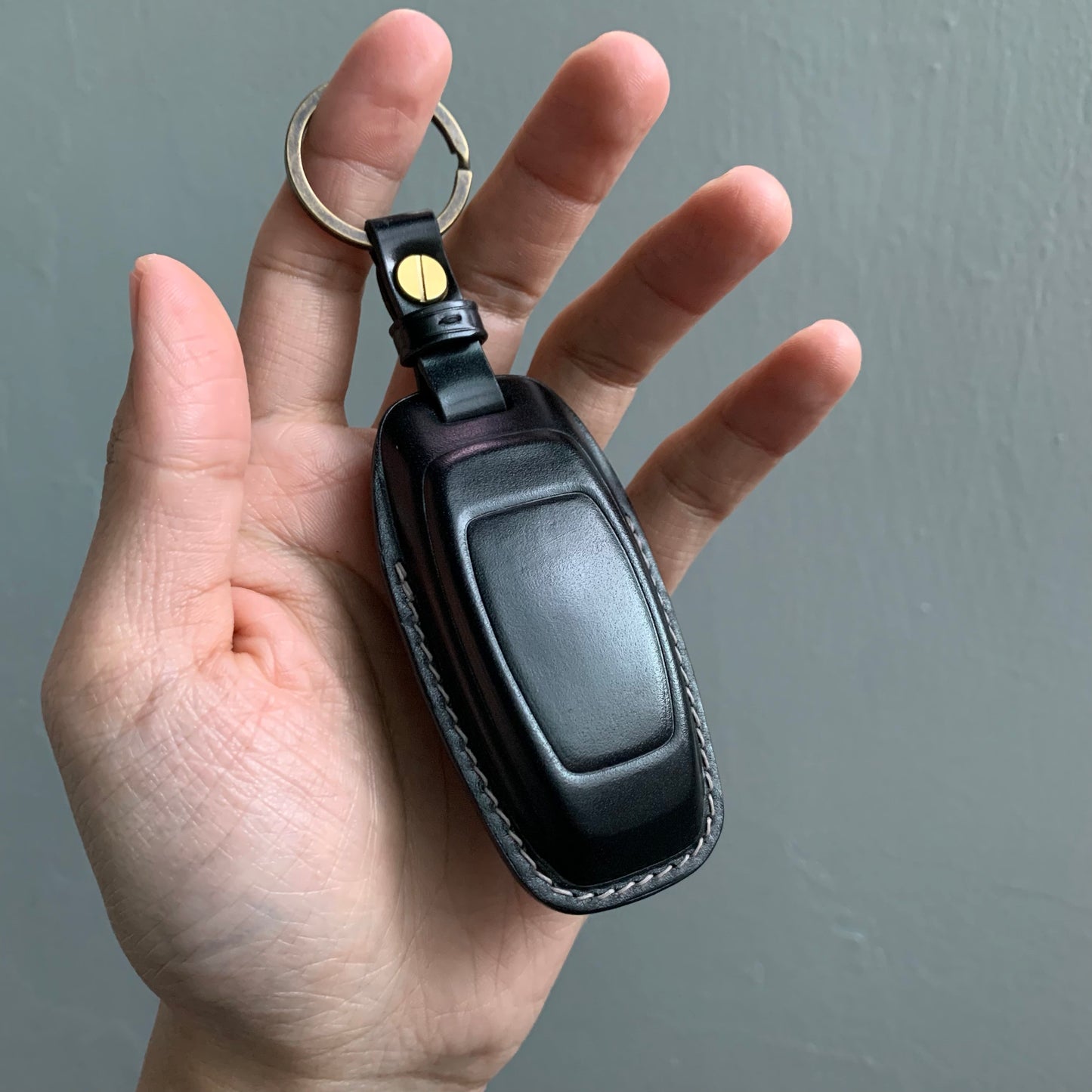 Audi key fob cover, Shell Cordovan