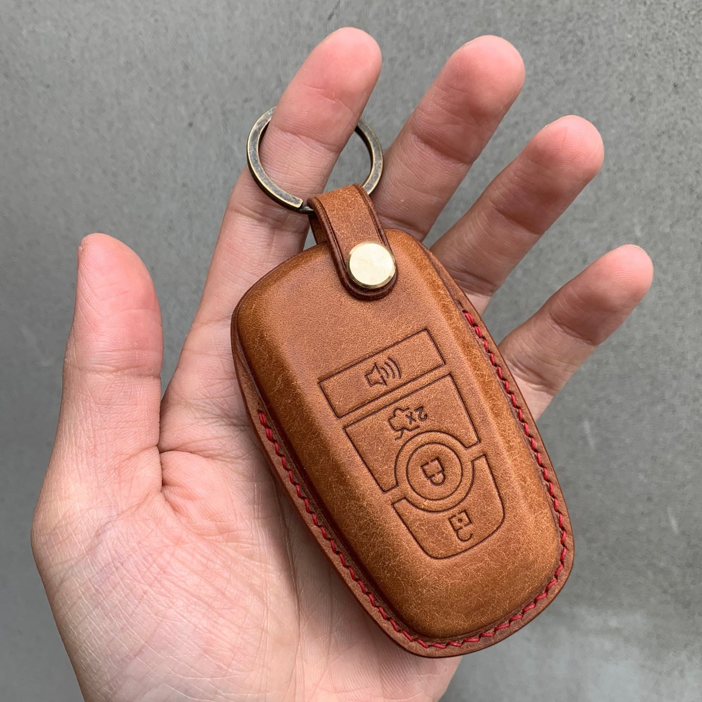 Ford key fob cover, Pueblo leather