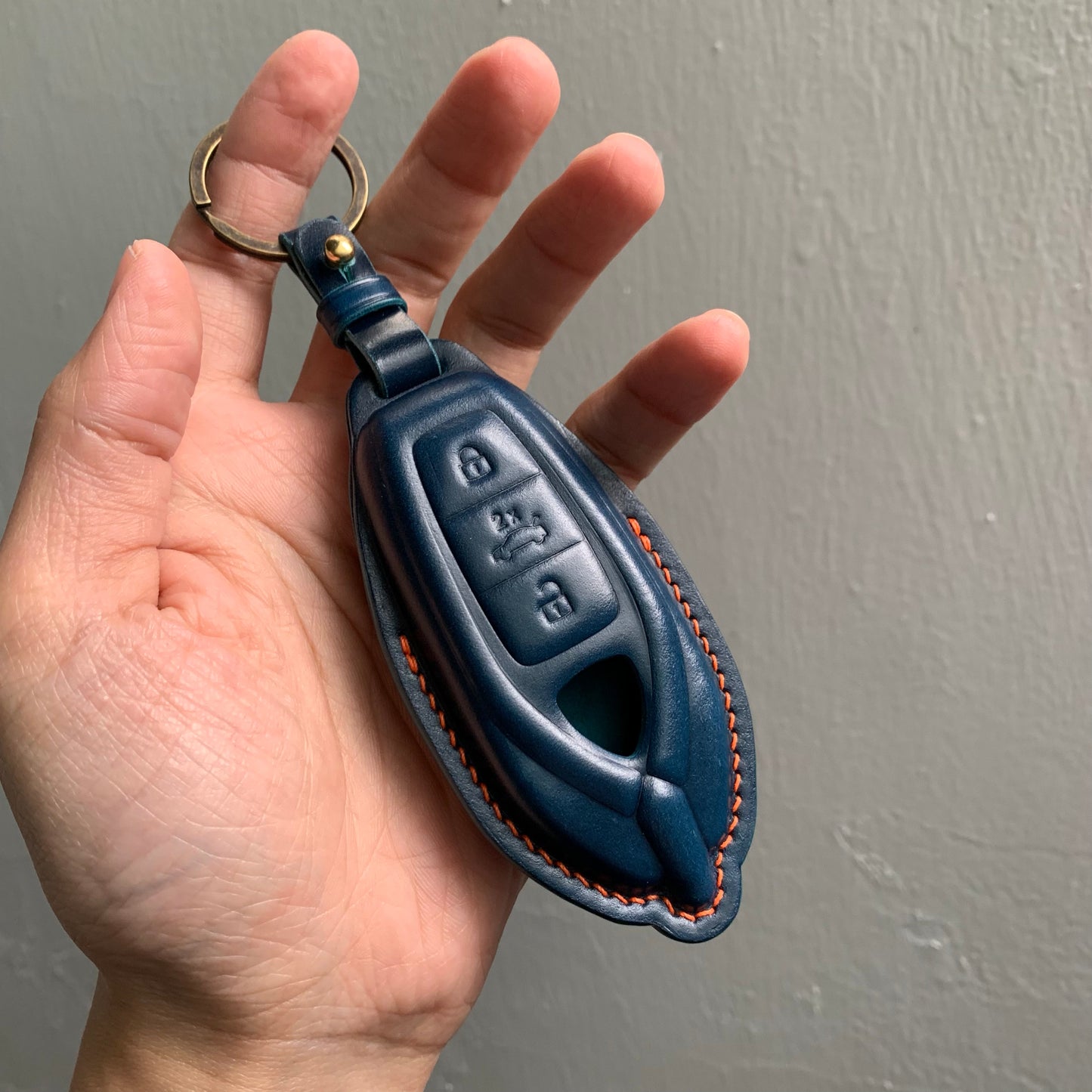 Lamborghini key fob cover, Shell Cordovan