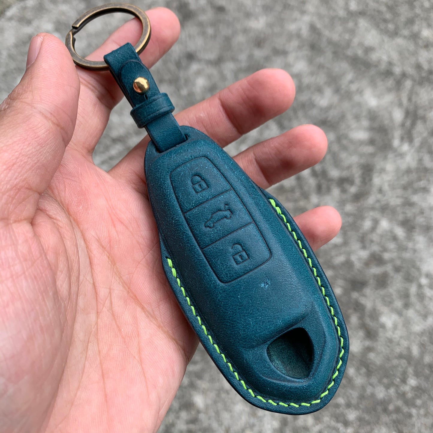 Lamborghini key fob cover, Pueblo leather