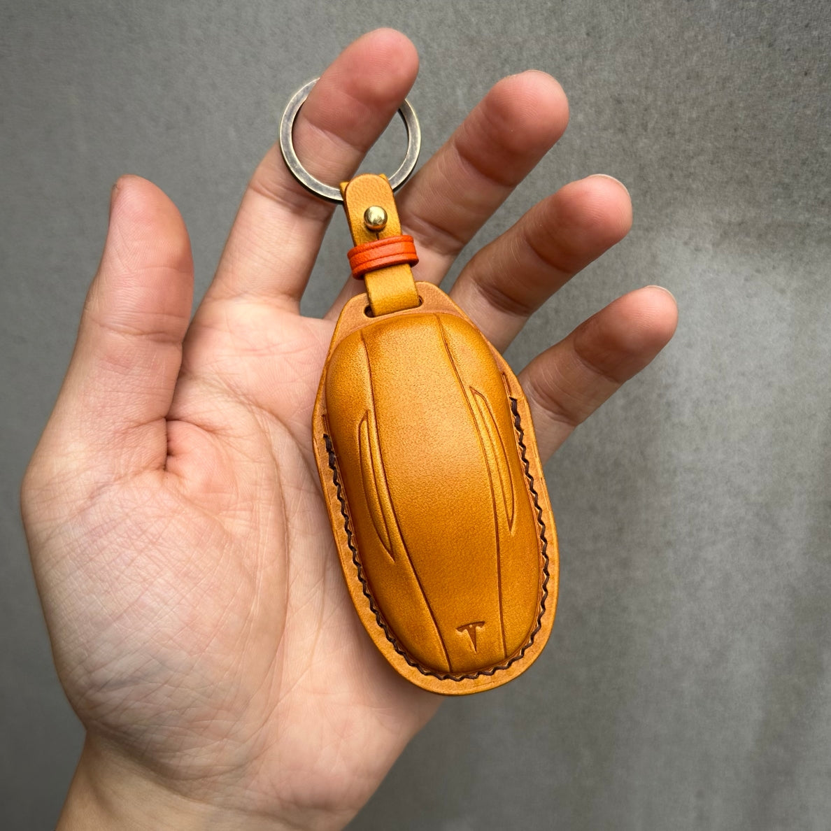Tesla key fob cover, Buttero Leather