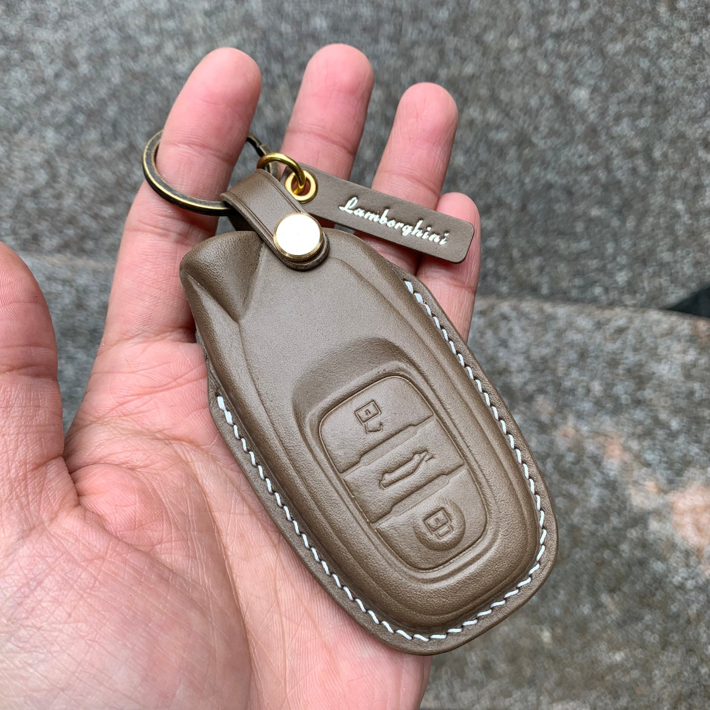 Lamborghini key fob cover, key case, Buttero Leather