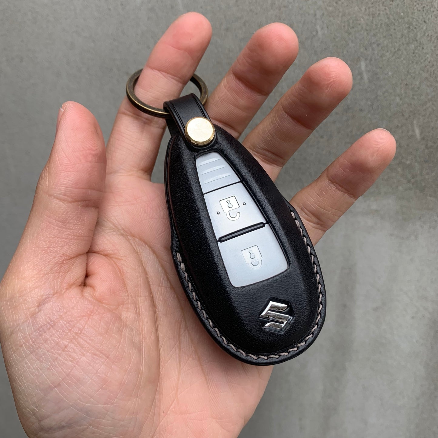 Suzuki key fob cover, Buttero Leather key case