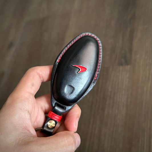 McLaren key fob cover, Shell Cordovan