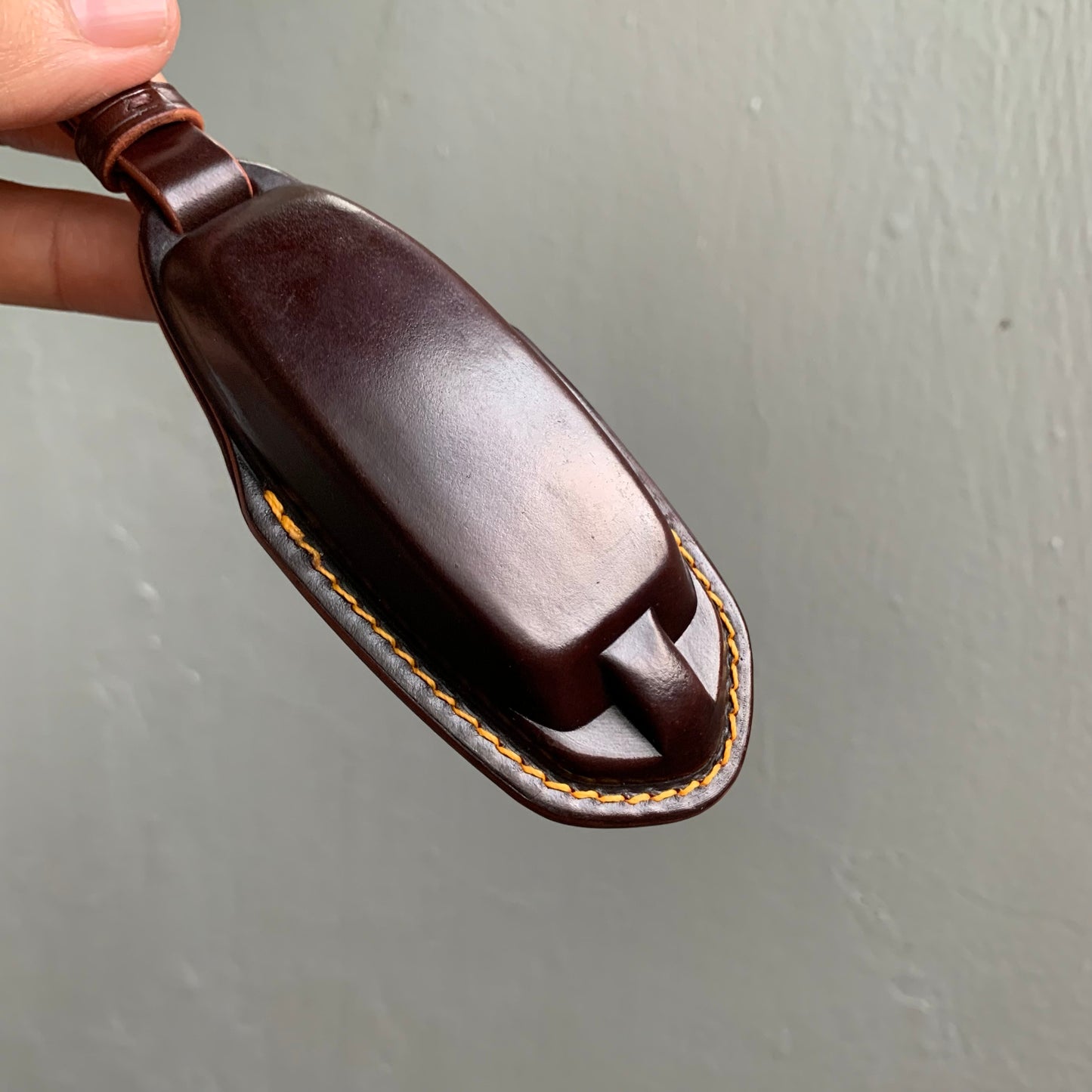 Lamborghini key fob cover, Shell Cordovan