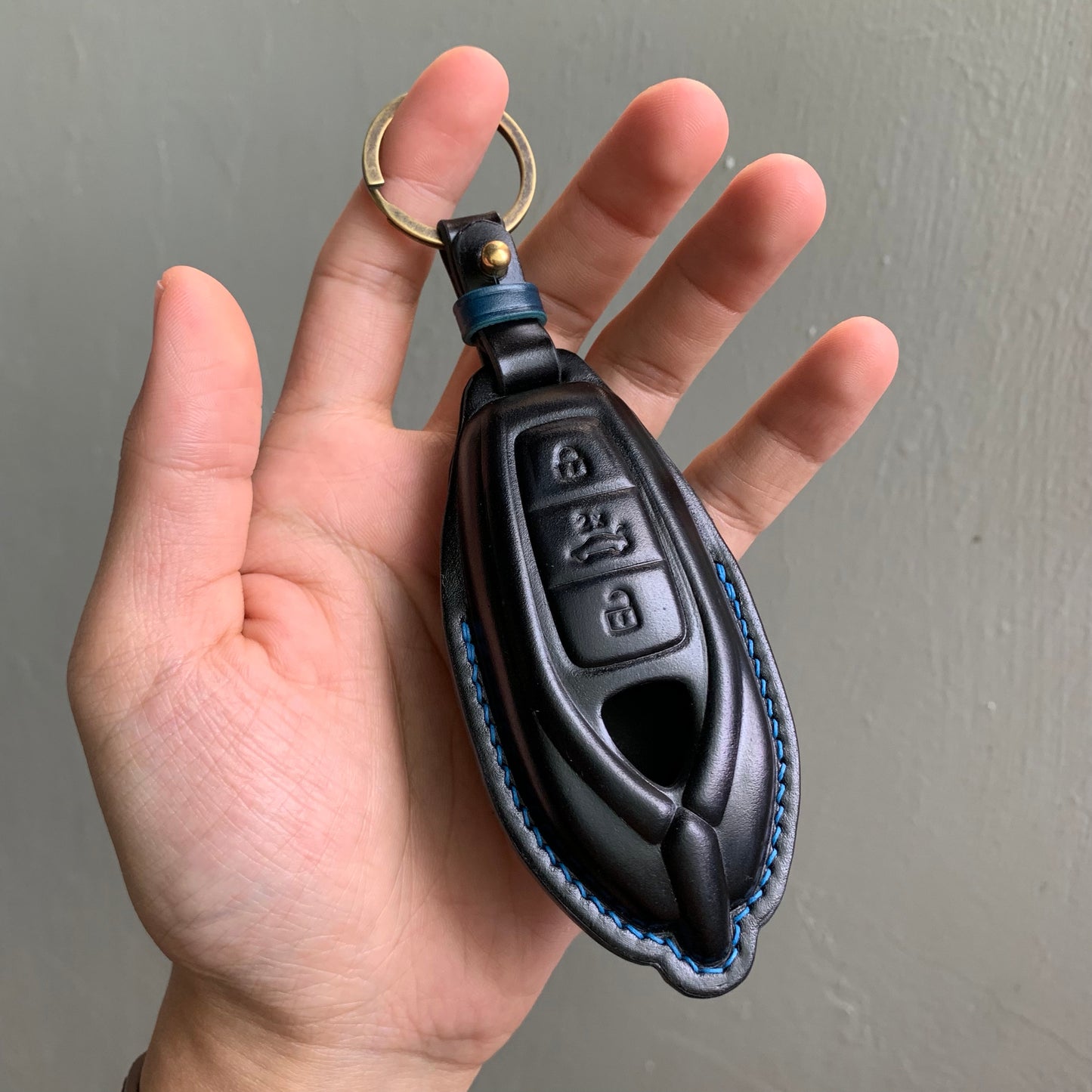 Lamborghini key fob cover, Shell Cordovan