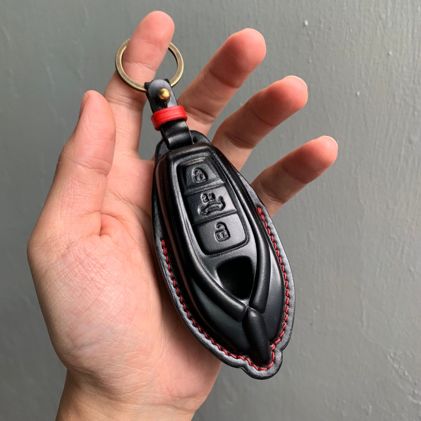 Lamborghini key fob cover, Shell Cordovan