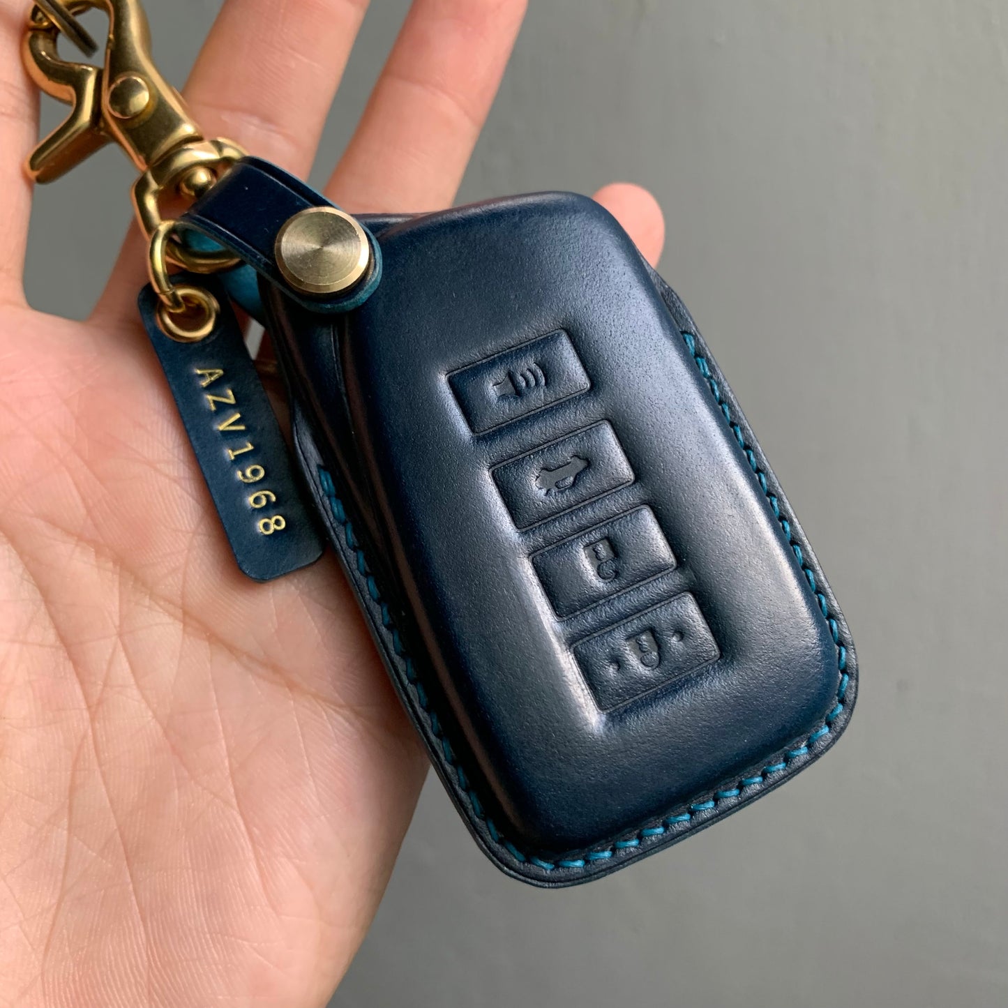 Lexus key fob cover, Shell Cordovan