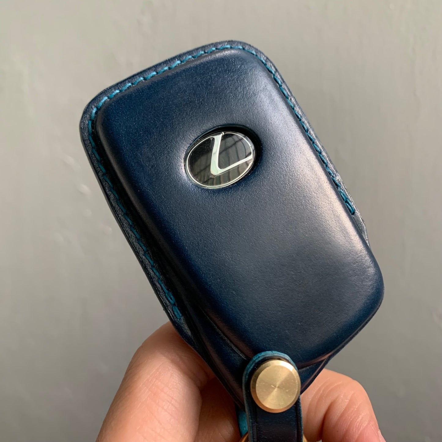 Lexus key fob cover, Shell Cordovan