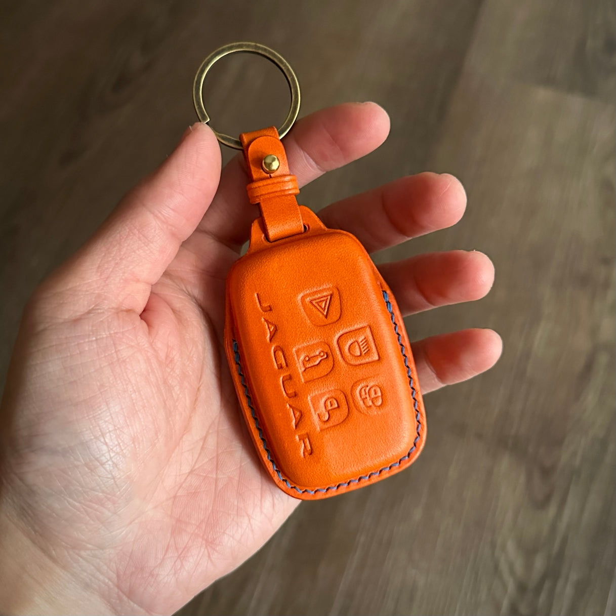 Jaguar key fob cover, Buttero Leather