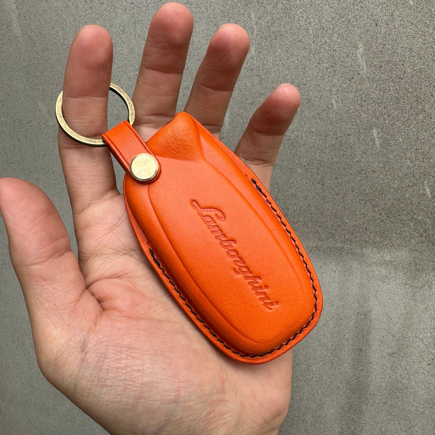 Lamborghini key fob cover, key case, Buttero Leather