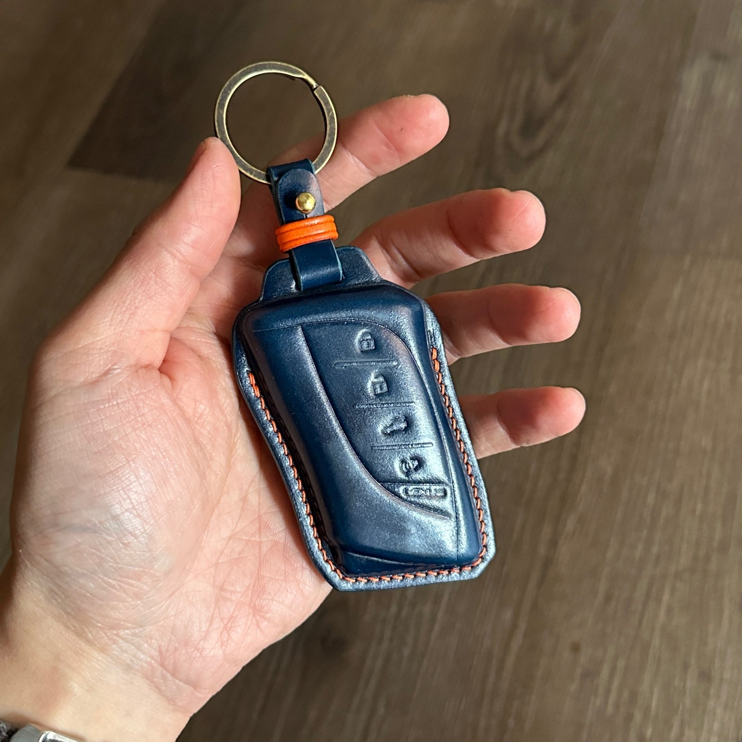 Lexus key fob cover, Shell Cordovan
