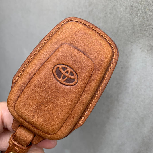 Toyota key fob cover, Pueblo leather