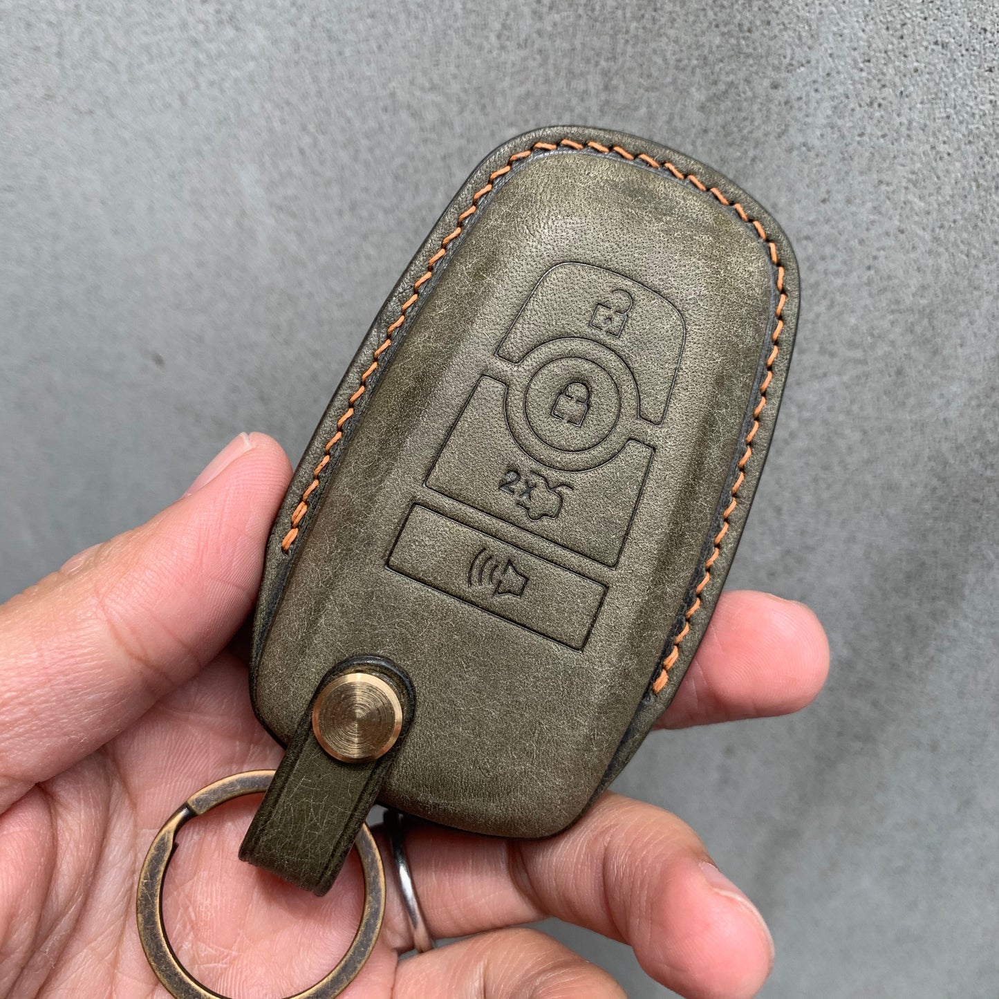 Ford key fob cover, Pueblo leather