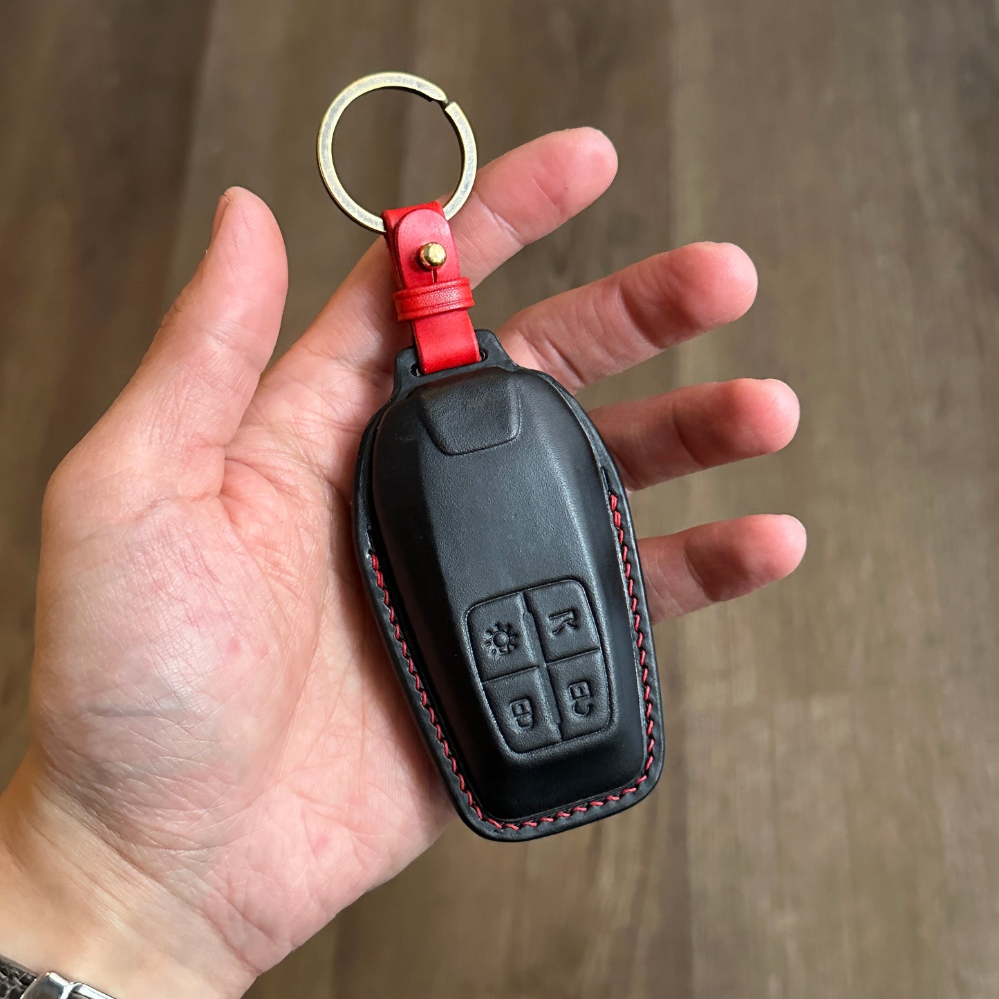 Handmade Buttero Leather Key Case for Ferrari 488 custom made	