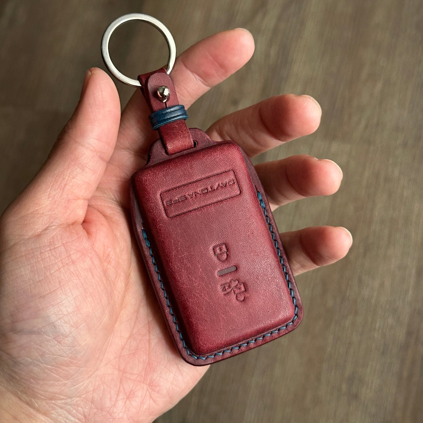 Luxury Bespoke Ferrari Leather Key Case, Italian Buttero  Leather