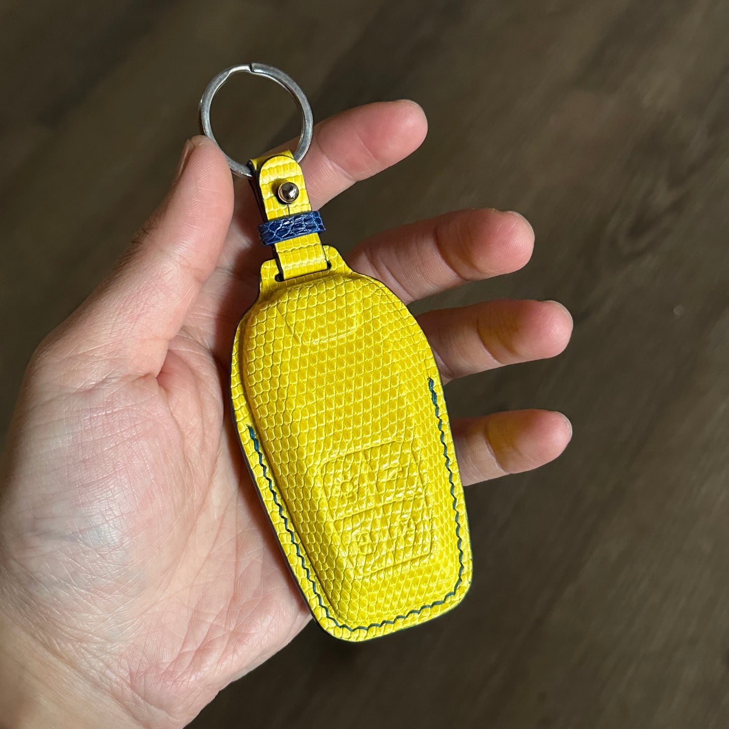 Ferrari key fob cover, Ferrari Leather key case, Lizard leather