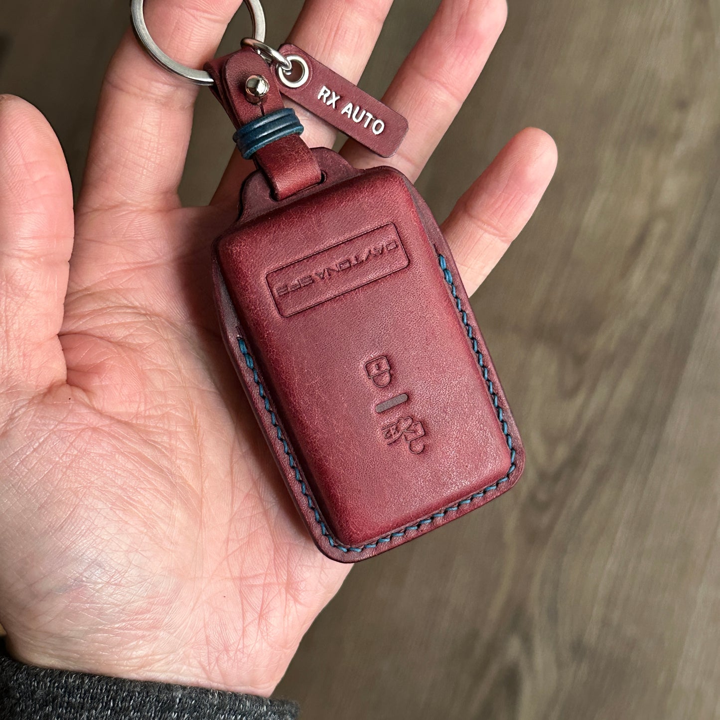 Luxury Bespoke Ferrari Leather Key Case, Italian Buttero  Leather