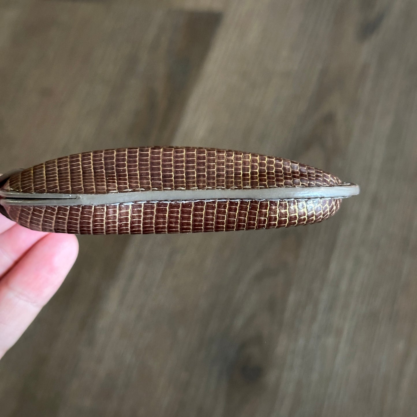 Handmade leather Key Fob Protector for Porsche detail