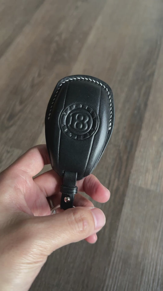 Bentley key fob cover, key case, Buttero Leather