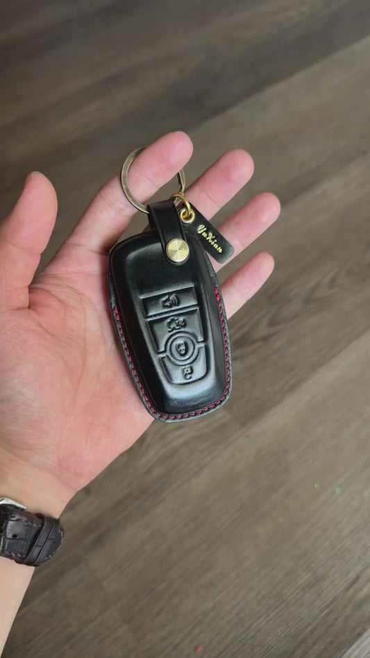 Ford key fob cover, Shell Cordovan