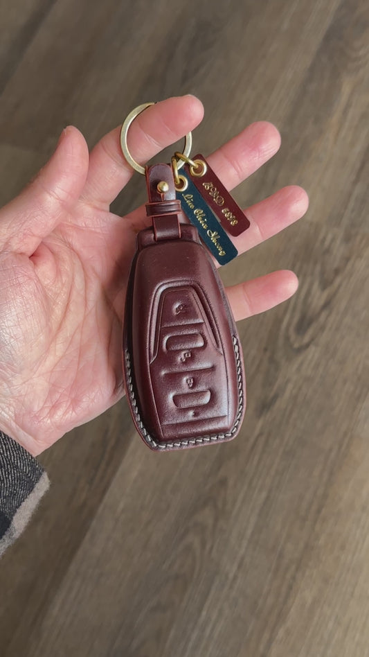 Aston Martin key fob cover, key case, Shell Cordovan