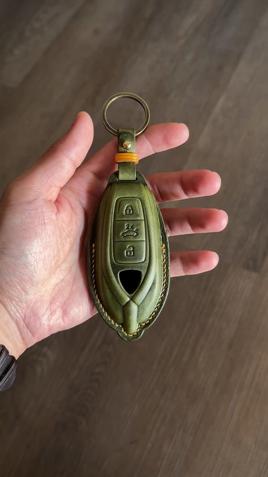 Lamborghini key fob cover, key case,  Wax leather