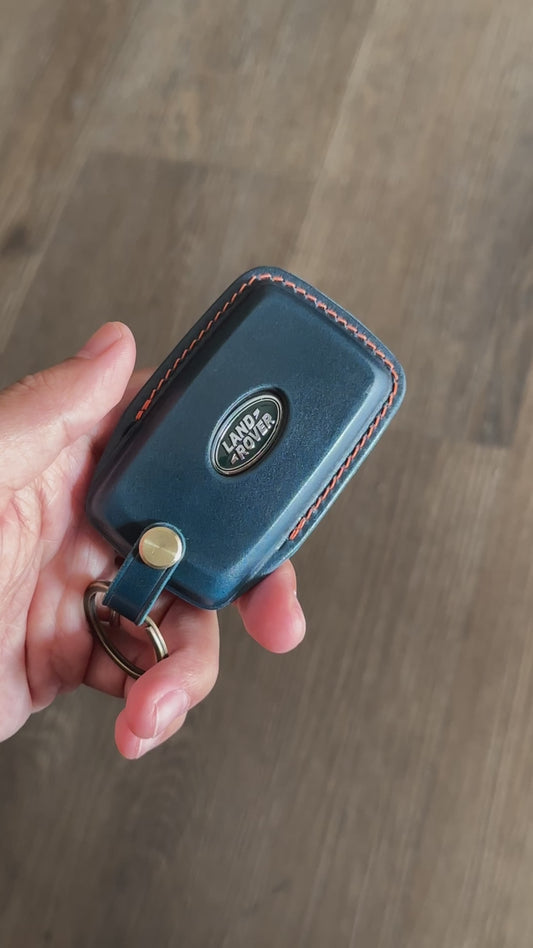 Land Rover key fob cover, key case, Shell Cordovan