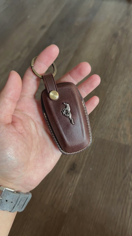 Ford Mustang key fob cover, Buttero Leather Car key Cover