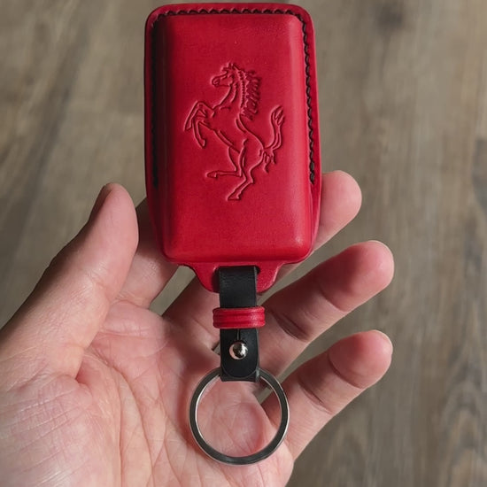 Buttero Leather Key Case for Ferrari 		