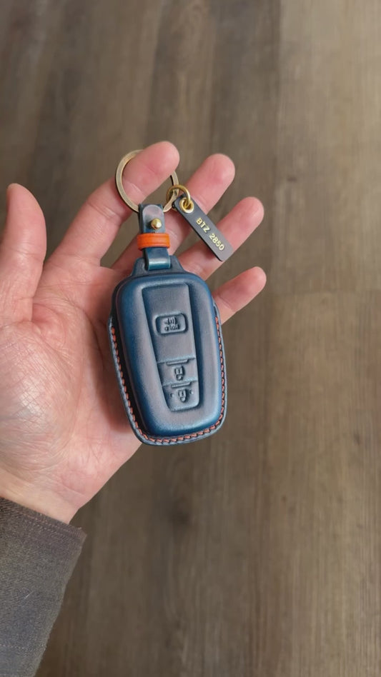 Toyota key fob cover, Shell Cordovan