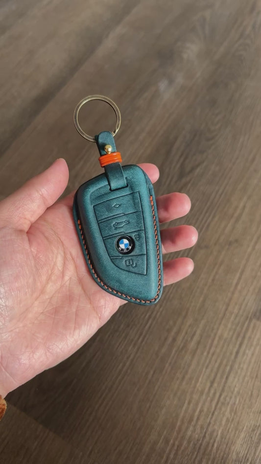 BMW key fob cover, Pueblo leather