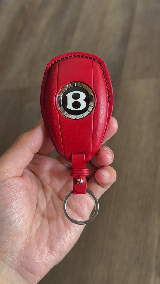 Bentley key fob cover, key case, Buttero Leather