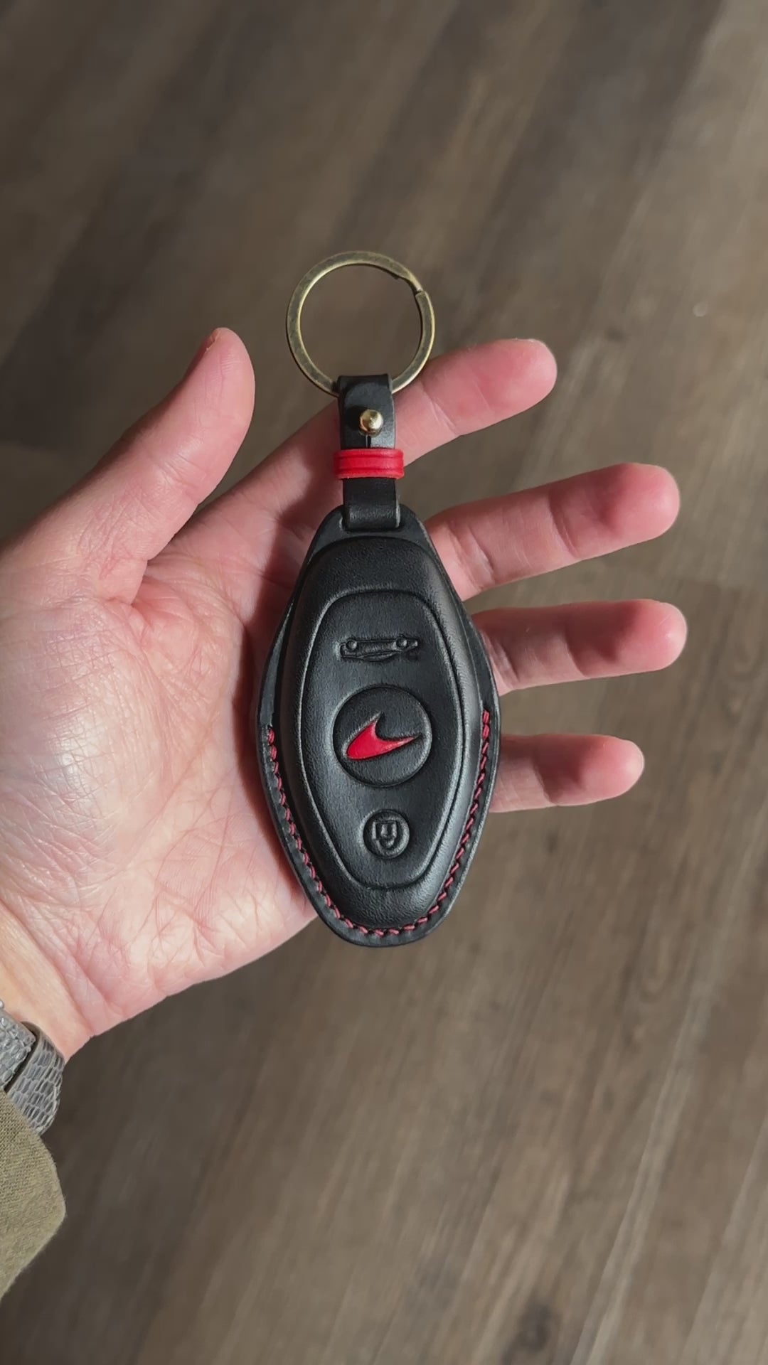 Handmade McLaren Leather Key Case | Luxury Anniversary & Birthday