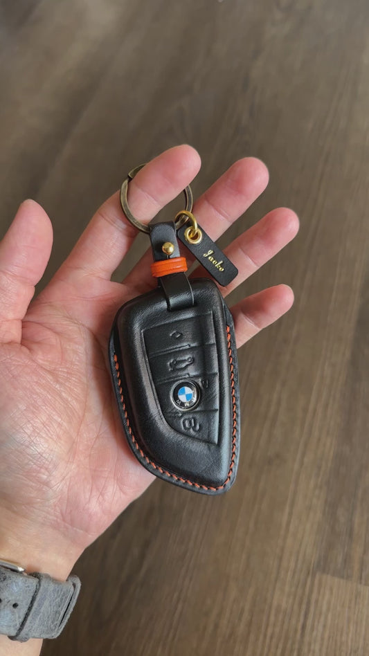 BMW key fob cover, buttero leather