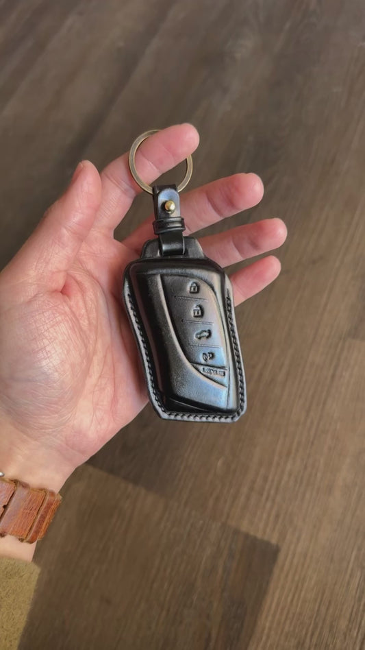 Lexus key fob cover, Shell Cordovan