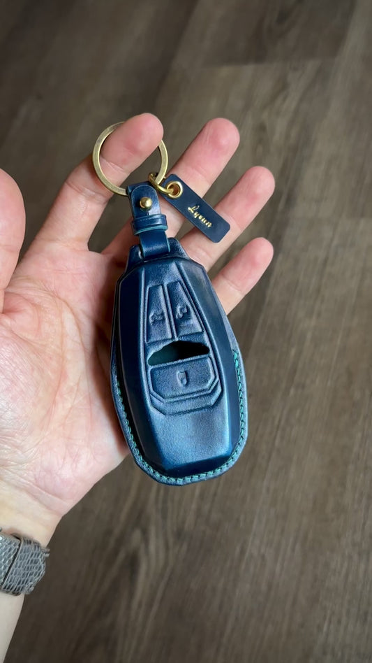 Aston Martin key fob cover, key case, Shell Cordovan