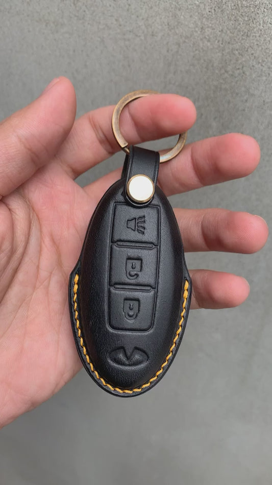 Infiniti key fob cover, Buttero Leather key case